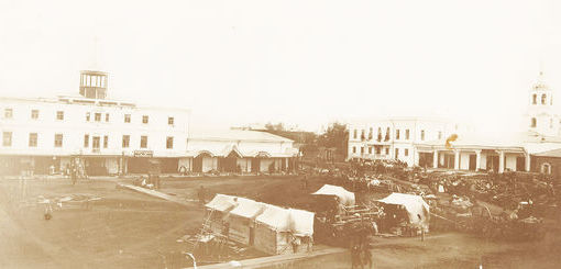 Фото. Енисейск: торговая площадь. 1903 г.
